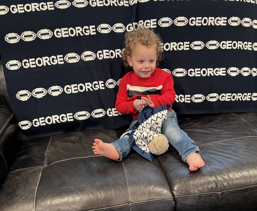 Personalized Kiddie Blankee for George